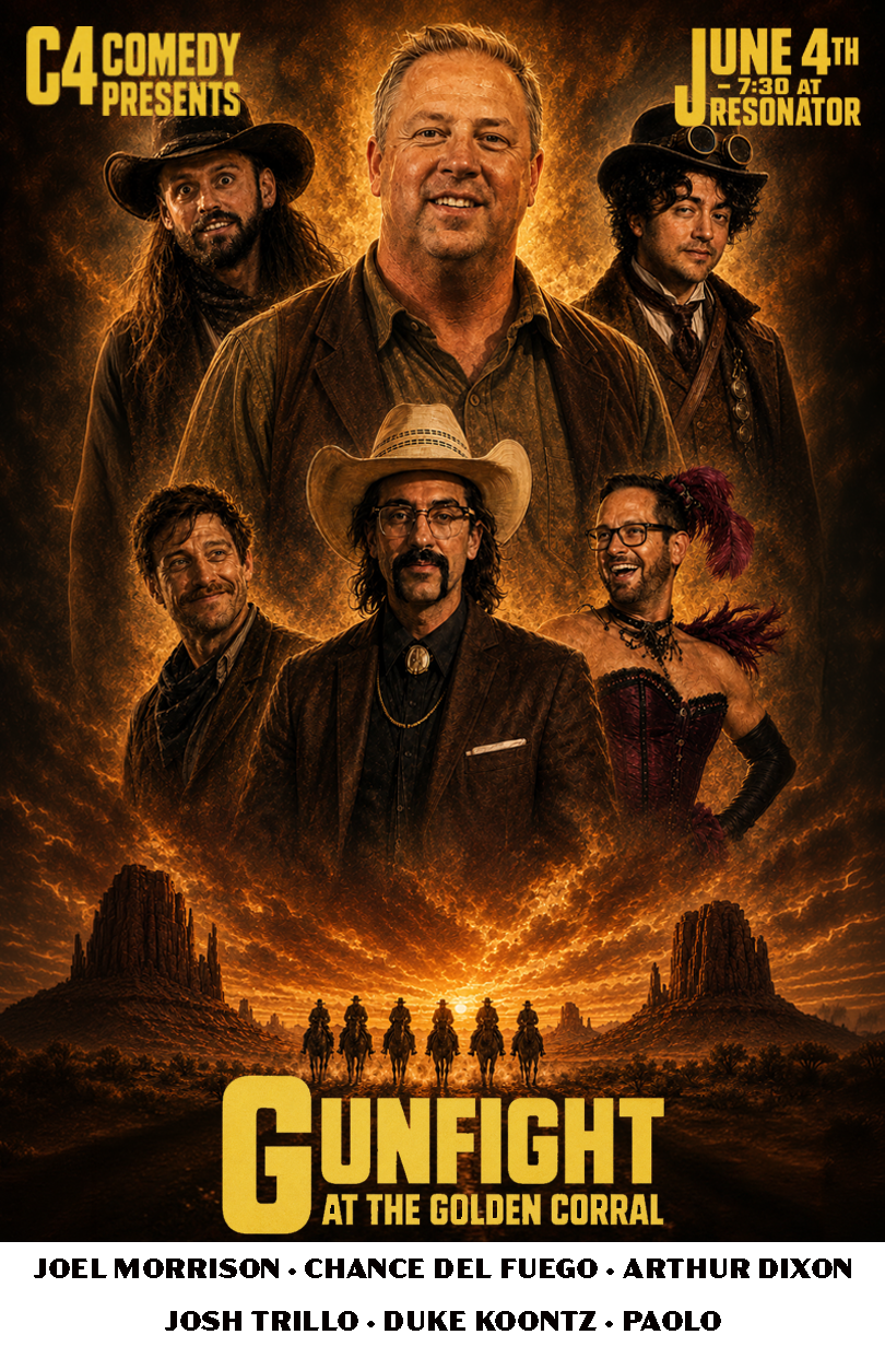 C4 Comedy Show Poster with Sketches